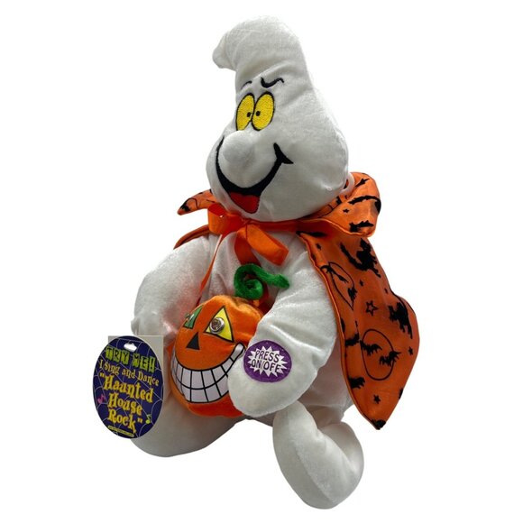 Dan Dee Animated Halloween Singing Ghost & Pumpkin Sings Haunted House Rock - Picture 15 of 16